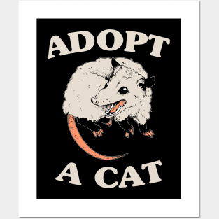 Adopt A Cat - Opossum Posters and Art